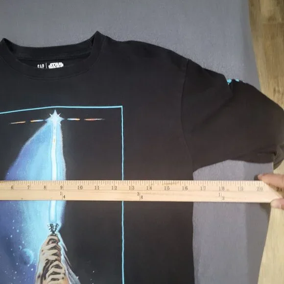 GAP Teen x STAR WARS SZ 10 Moonless Night LS Graphic T Shirt Return of the Jedi - Picture 5 of 9